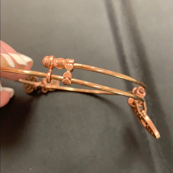 Copper tone recycled stackable Angelica bracelet - Picture 5 of 5